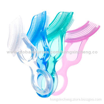 Hot Sell Silicone Babies Toothbrush, Sized 10.3*6.2*3.2cm